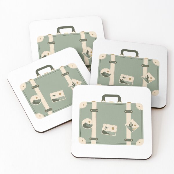 Item preview, Minimalist Travel Suitcase Travel Design - Wanderlust Adventure designed and sold by VisualArtsOasis.