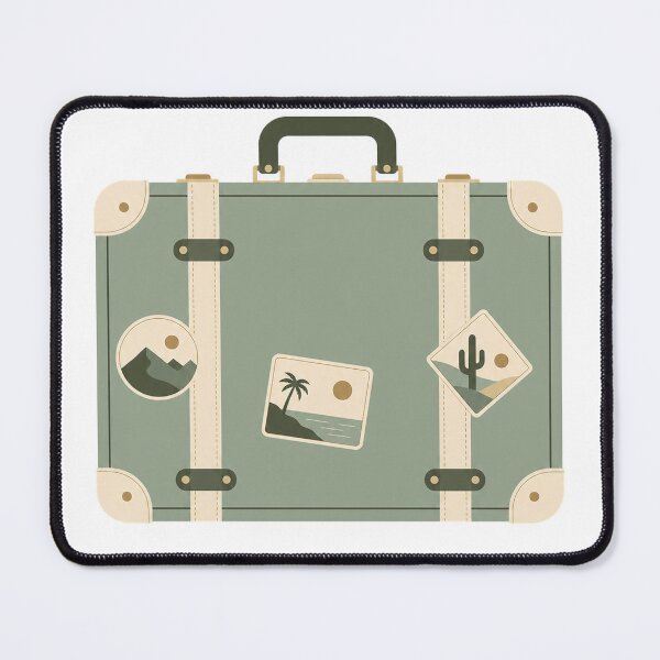 Item preview, Minimalist Travel Suitcase Travel Design - Wanderlust Adventure designed and sold by VisualArtsOasis.
