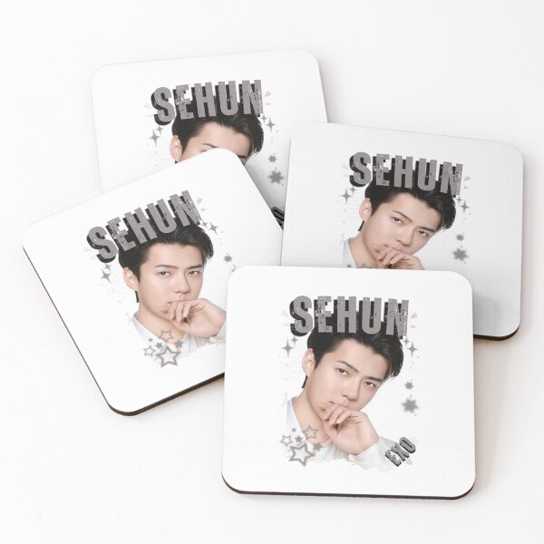 Item preview, EXOO Sehun Kpop Solo Artist Black and White Collage Digital Art Portrait designed and sold by AJUNICE STUDIO.