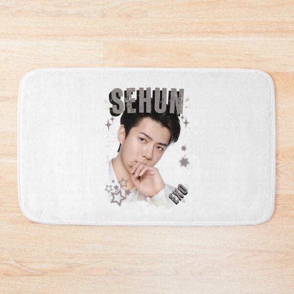 Item preview, EXOO Sehun Kpop Solo Artist Black and White Collage Digital Art Portrait designed and sold by AJUNICE STUDIO.