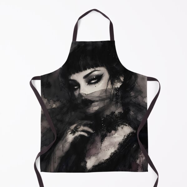 Item preview, Gothic Veiled Woman Dark Aesthetic Portrait designed and sold by bellaever.