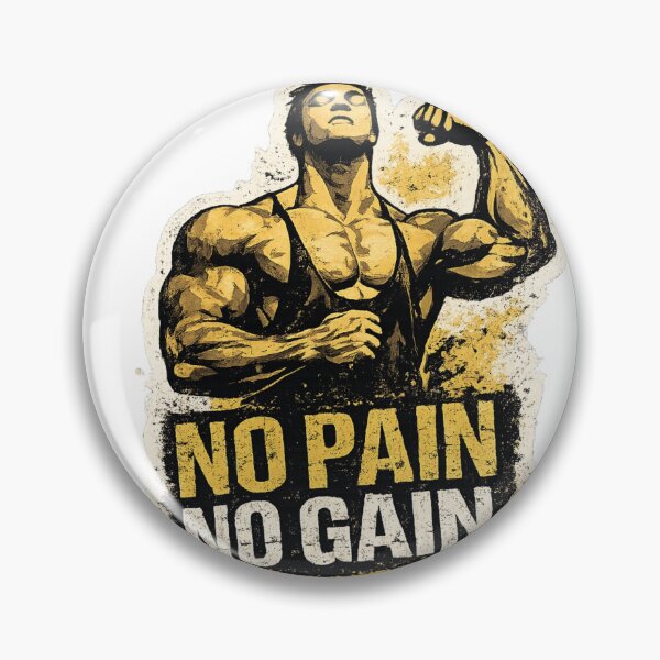 Item preview, No Pain No Gain Bodybuilding Motivation designed and sold by Digistore1221.