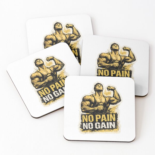 Item preview, No Pain No Gain Bodybuilding Motivation designed and sold by Digistore1221.