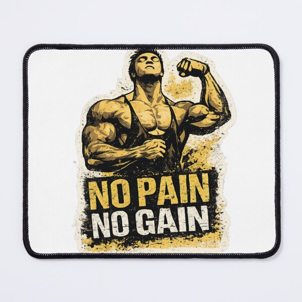 Item preview, No Pain No Gain Bodybuilding Motivation designed and sold by Digistore1221.