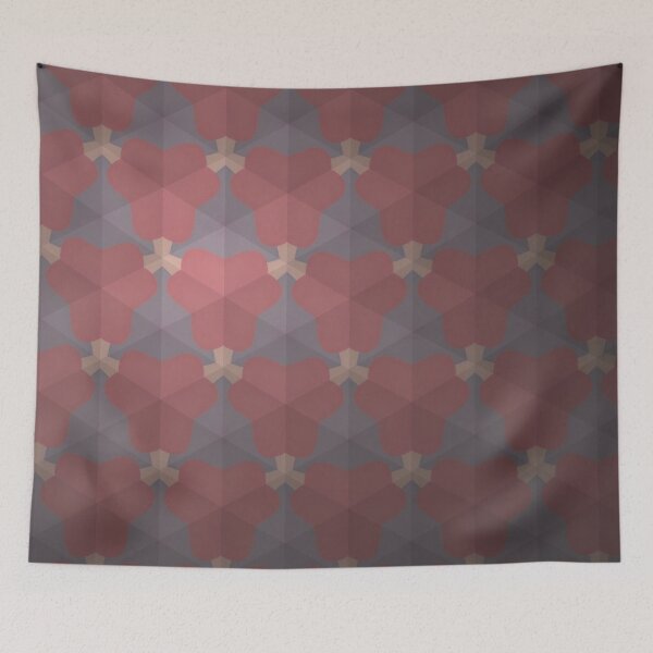 Item preview, Red Blue Geometric Seamless Pattern designed and sold by IntelliMindDesigns.