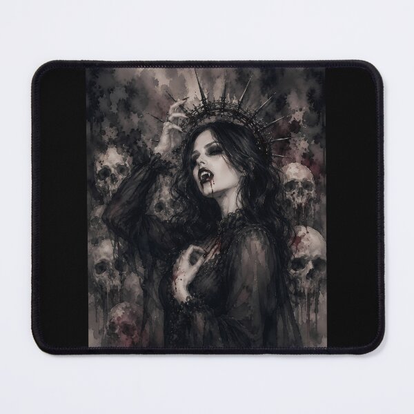 Item preview, Gothic Vampire Queen Dark Fantasy Art Skulls designed and sold by bellaever.