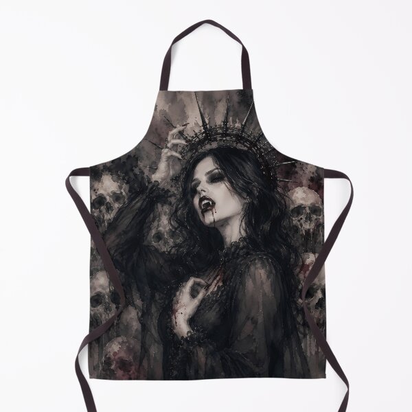 Item preview, Gothic Vampire Queen Dark Fantasy Art Skulls designed and sold by bellaever.