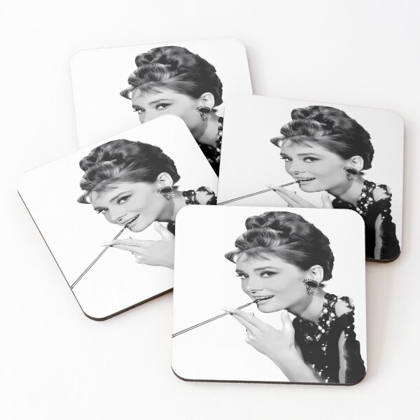 Item preview, Audrey Hepburn Portrait – Breakfast at Tiffany's Inspired Vintage Glamour designed and sold by DigiArt8Design.