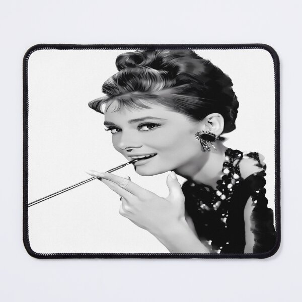 Item preview, Audrey Hepburn Portrait – Breakfast at Tiffany's Inspired Vintage Glamour designed and sold by DigiArt8Design.