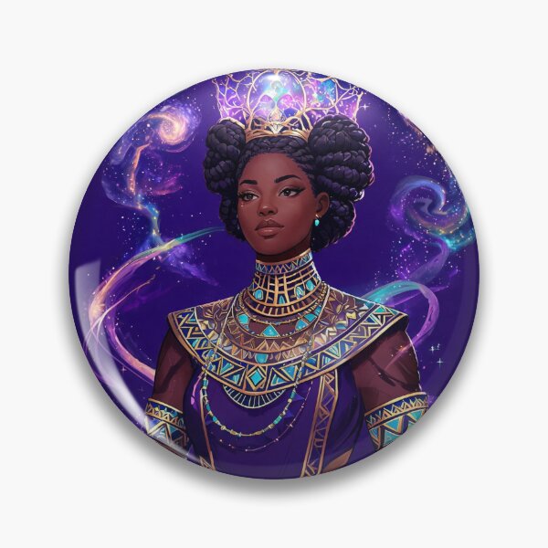 Item preview, Cosmic Queen | Afrofuturist Royalty Illustration designed and sold by Collision19.