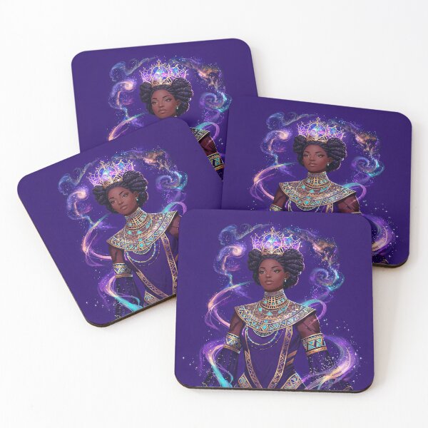 Item preview, Cosmic Queen | Afrofuturist Royalty Illustration designed and sold by Collision19.