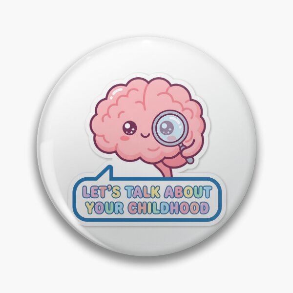 Item preview, Cute Kawaii Psychology Major Let's Talk About Your Childhood Sticker designed and sold by yanejoy.