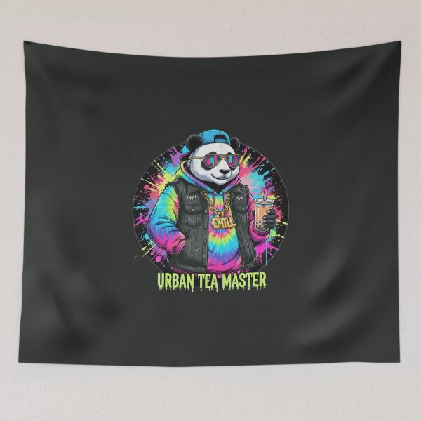 Item preview, Urban Tea Master – Panda Streetwear Illustration designed and sold by Whisky1111.