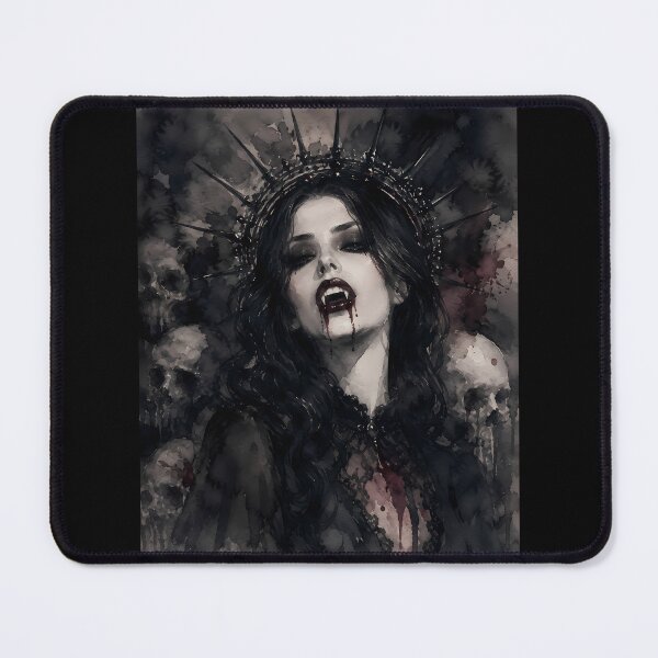 Item preview, Dark Vampire Queen Spiked Crown Skulls Art designed and sold by bellaever.