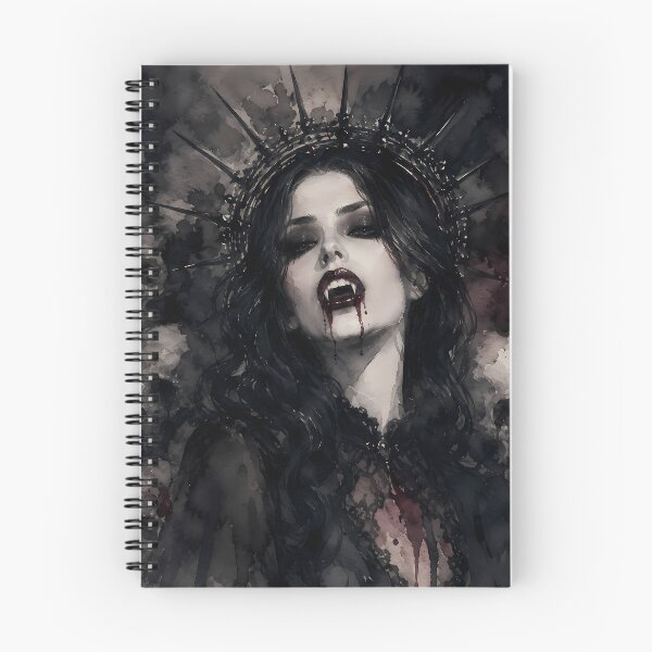 Item preview, Dark Vampire Queen Spiked Crown Skulls Art designed and sold by bellaever.