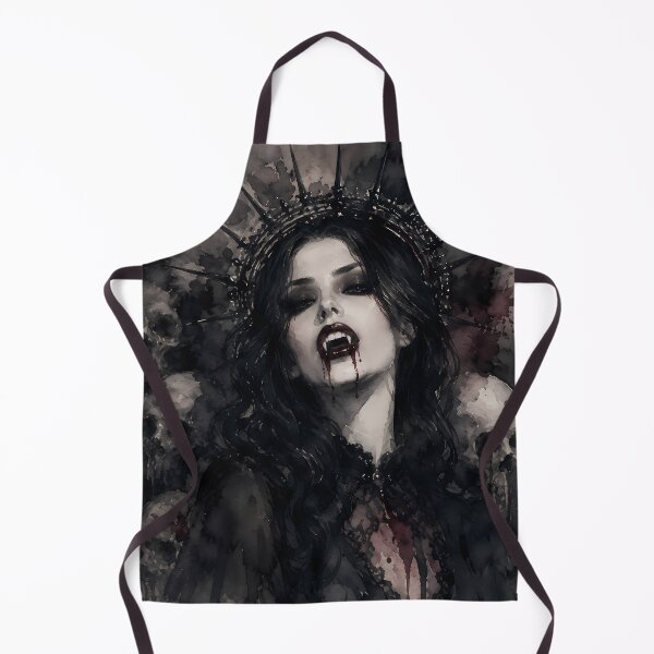 Item preview, Dark Vampire Queen Spiked Crown Skulls Art designed and sold by bellaever.