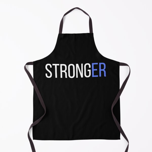Item preview, STRONGER – Motivational Gym Typography Art designed and sold by QCena.