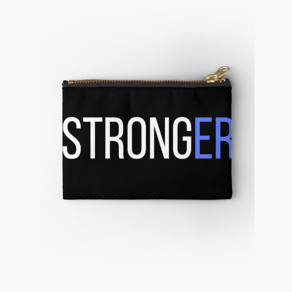 Item preview, STRONGER – Motivational Gym Typography Art designed and sold by QCena.