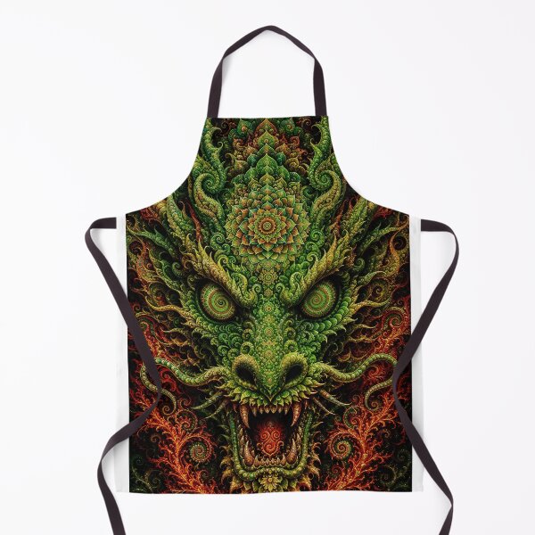 Item preview, Green Chinese Dragon With Mandala And Fractals, Hypnotic Eyes designed and sold by hyperbeast store.
