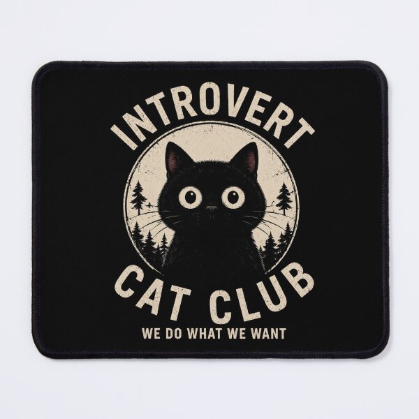Item preview, Introvert Cat Club Funny Cat Lover Design designed and sold by KAIGEN7.