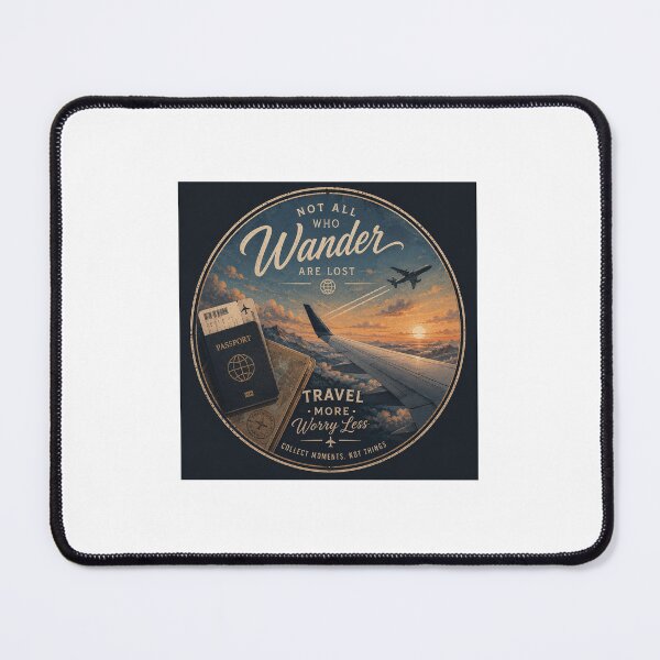 Item preview, Travel More - Worry Less designed and sold by The Flightline Collection .