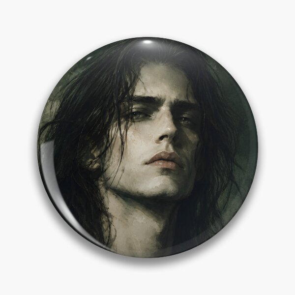 Item preview, Gothic Vampire Man Portrait Dark Academia Art designed and sold by bellaever.