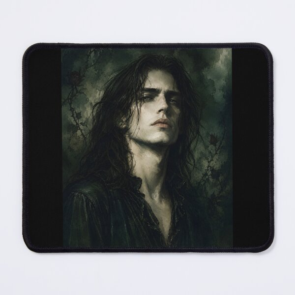 Item preview, Gothic Vampire Man Portrait Dark Academia Art designed and sold by bellaever.