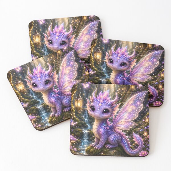 Item preview, Moonblossom the Fairy Dragon | Enchanted Forest Fantasy Art designed and sold by Stubblejumper Artworks.