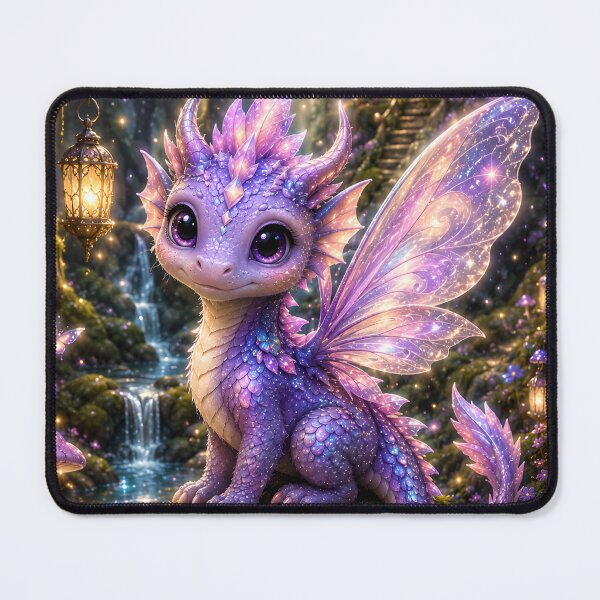 Item preview, Moonblossom the Fairy Dragon | Enchanted Forest Fantasy Art designed and sold by Stubblejumper Artworks.