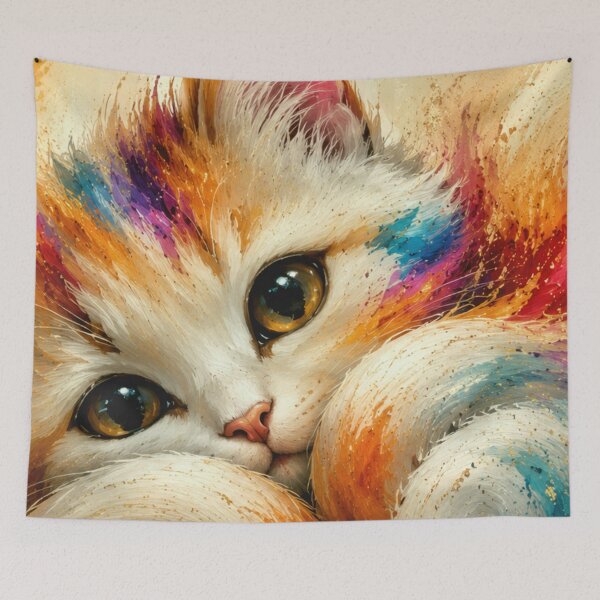 Item preview, Rainbow Whiskers Dream designed and sold by ArtbyValks.
