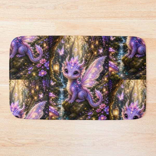 Item preview, Moonblossom the Fairy Dragon | Enchanted Forest Fantasy Art designed and sold by Stubblejumper Artworks.