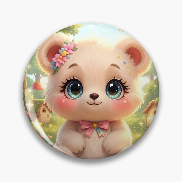 Item preview, Magical White Baby Bear in an Enchanted Garden Arch designed and sold by Dragonfly-Magic.