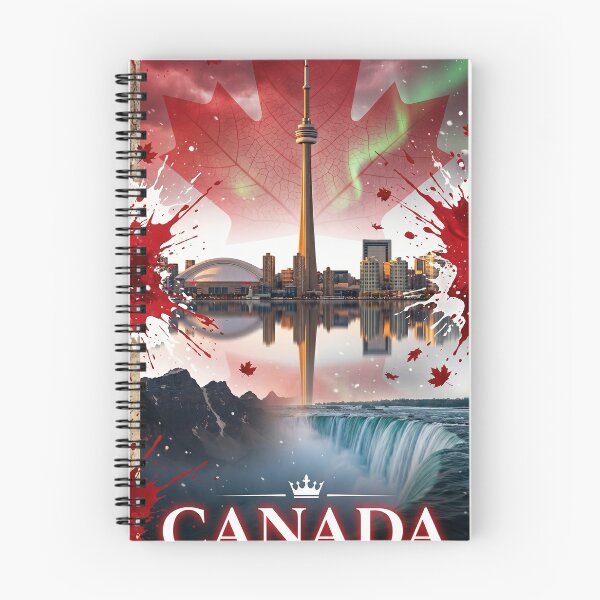 Item preview, Canada Art Print | CN Tower Toronto Niagara Falls | Maple Leaf Poster | ZK PRO designed and sold by zalakopro.