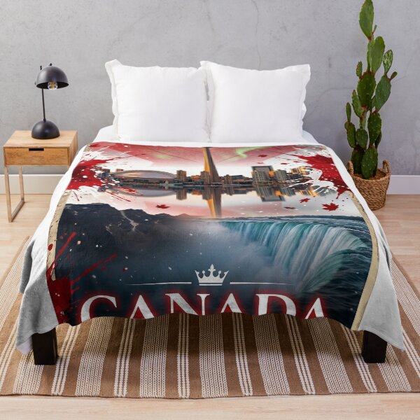 Item preview, Canada Art Print | CN Tower Toronto Niagara Falls | Maple Leaf Poster | ZK PRO designed and sold by zalakopro.