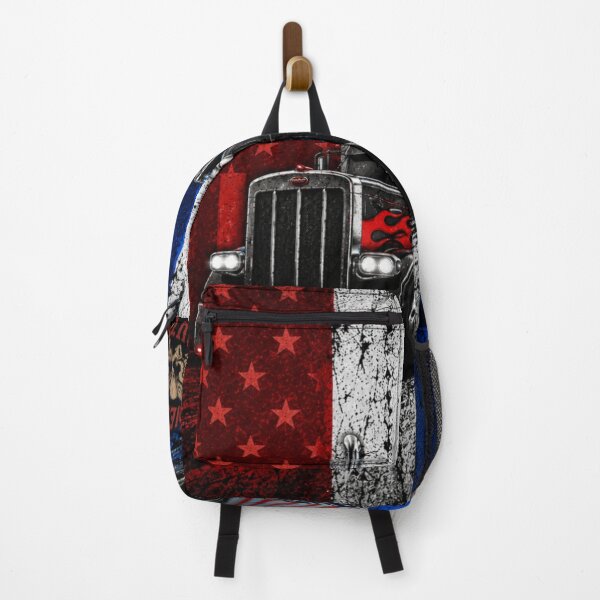Item preview, Diesel Outlaw USA | Red White Blue Big Rig Trucker Shirt designed and sold by Diesel outlaw .