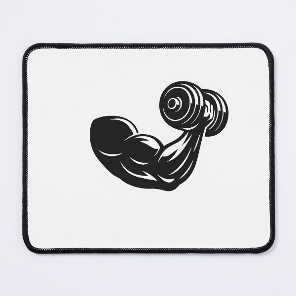 Item preview, Biceps Muscle Flexing with Dumbbell Gym Graphic designed and sold by Digistore1221.