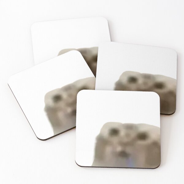 Item preview, Drooling Cat Blank Stare Funny Meme Sticker designed and sold by UtopiaDripPR.