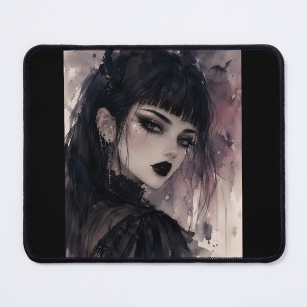 Item preview, Mysterious Gothic Woman Dark Aesthetic Art designed and sold by bellaever.