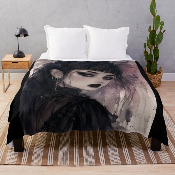 Item preview, Mysterious Gothic Woman Dark Aesthetic Art designed and sold by bellaever.