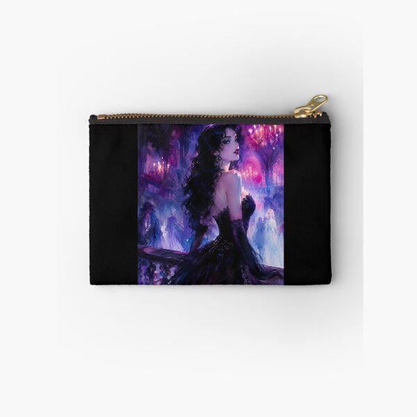 Item preview, Gothic Lady in Black Gown Mysterious Ballroom designed and sold by bellaever.