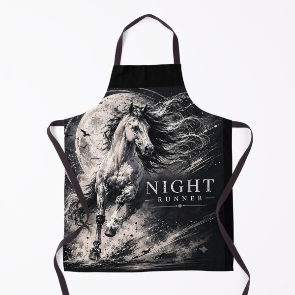 Item preview, Night Runner – Wild Horse in the Full Moon designed and sold by thirtyonestars.