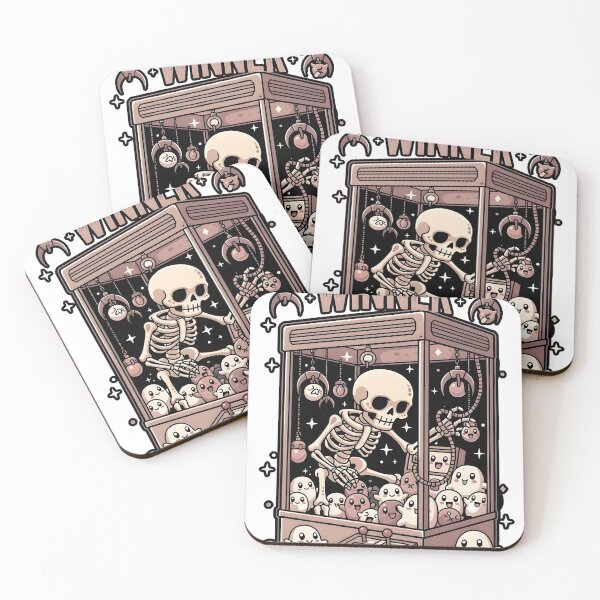 Item preview, Skeleton Inside Vintage Arcade Claw Machine Game designed and sold by MisteryDesigner.