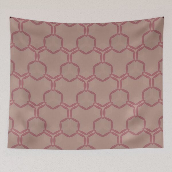 Item preview, Light Blush Hexagonal Geometric Seamless Pattern designed and sold by IntelliMindDesigns.