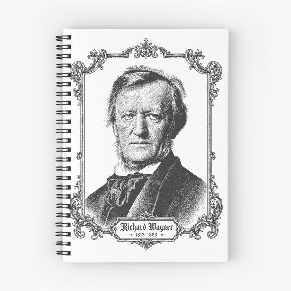Item preview, Richard Wagner Vintage Portrait T-Shirt – Classical Music Composer Art designed and sold by CrimsonLizard.
