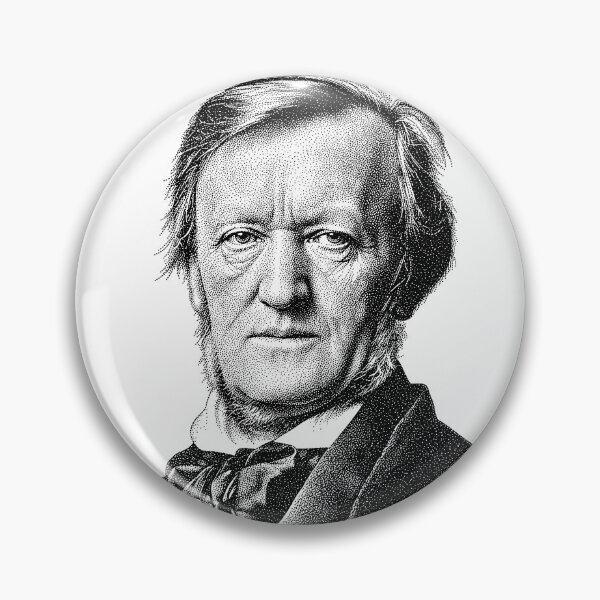 Item preview, Richard Wagner Vintage Portrait T-Shirt – Classical Music Composer Art designed and sold by CrimsonLizard.