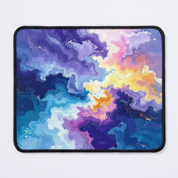 Item preview, Yellow Pink Purple Blue Marble designed and sold by SeaStarAlex.
