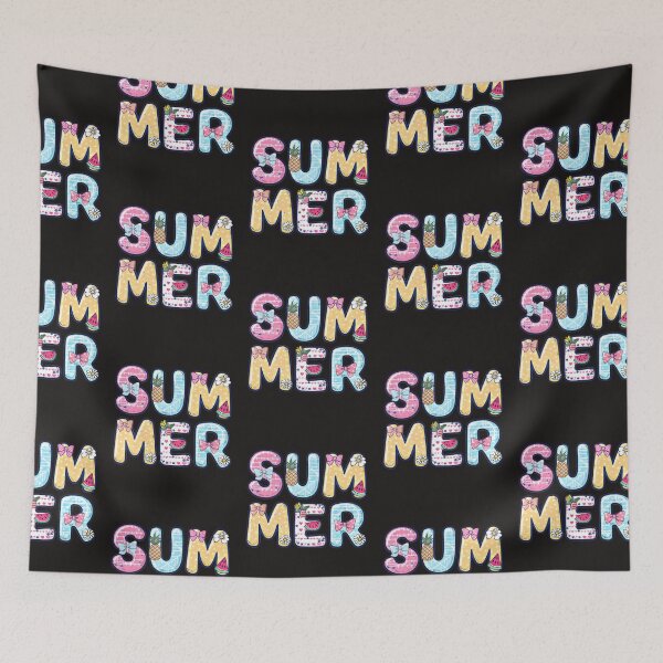 Item preview, Summer - Colorful Coquette Bow Fruit Lettering Summer Vibes Design designed and sold by Lozarux.