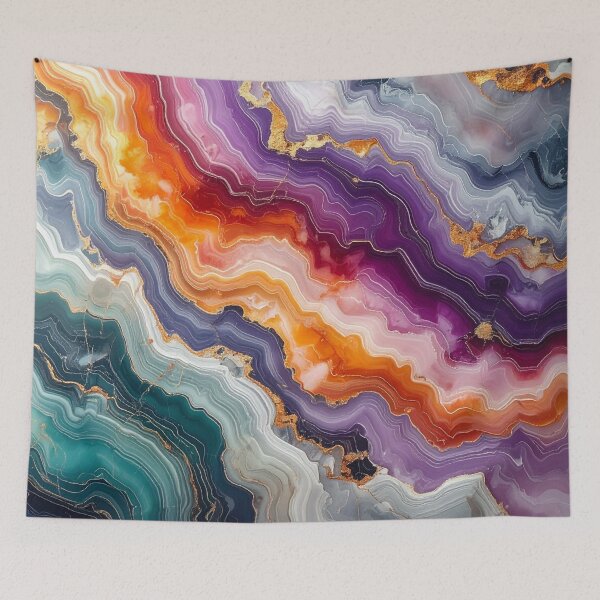 Item preview, Teal Orange Purple Marble designed and sold by SeaStarAlex.