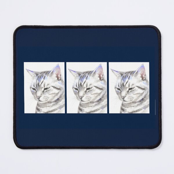 Item preview, Dreamy Gray Tabby Art Print designed and sold by amusefullife.