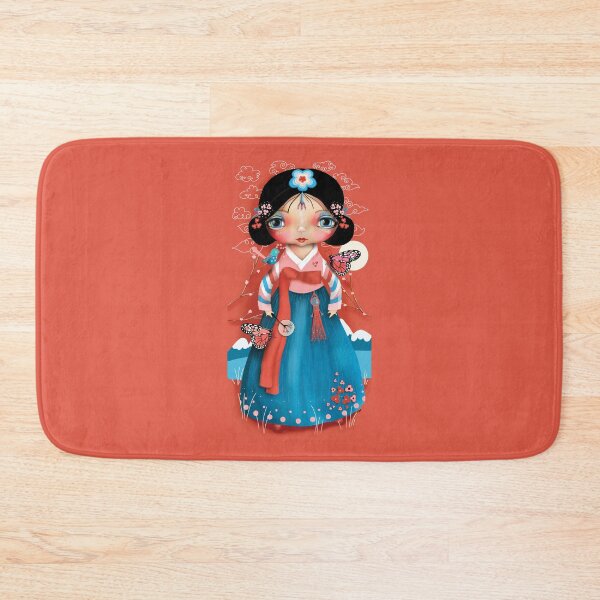 Item preview, Kawaii Cherry Blossom Girl in Hanbok designed and sold by Karin Taylor.